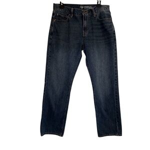 Gap Straight Fit Jeans Mens 31x30.5 Blue Denim Classic 100% Cotton Straight Leg